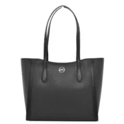 Bolsa a Tiracolo Michael Kors Leida Preto 33 X 30 X 12 CM Acessórios de Moda - nacloset