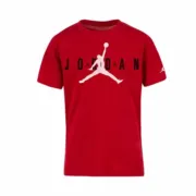 Camisola de Manga Curta Infantil Jordan Jumpman Sustainable Graphi Vermelho Moda | Acessórios - nacloset