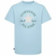 Camisola de Manga Curta Infantil Converse Sustainable Core Sse Azul celeste Moda | Acessórios - nacloset 2