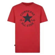 Camisola de Manga Curta Infantil Converse Sustainable Core Sse Vermelho Moda | Acessórios - nacloset 2