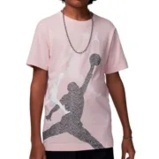 Camisola de Manga Curta Infantil Jordan JDB GRADIENT STACKED JM SS TEE 95D119 AHC Cor de Rosa Moda | Acessórios - nacloset