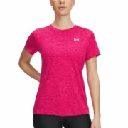 Camisola de Manga Curta Homem Under Armour Tech Ssc- Twist Cor de Rosa Moda | Acessórios - nacloset