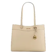 Bolsa a Tiracolo Michael Kors 35F4GTVT9L-LT-CREAM Bege 37 x 28 x 12 cm Acessórios de Moda - nacloset
