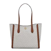 Bolsa a Tiracolo Michael Kors Leida Bege 34 x 29 x 12 cm Acessórios de Moda - nacloset