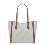 Bolsa a Tiracolo Michael Kors Leida Bege 34 x 29 x 12 cm Acessórios de Moda - nacloset 2