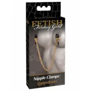 Corrente com Pinças para Mamilos Pipedream Fetish Fantasy Gold Bondage - nacloset 2