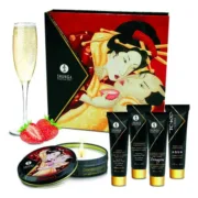 Vinho de Espumante de Morango Geisha Shunga SH8208 Sets Eróticos - nacloset