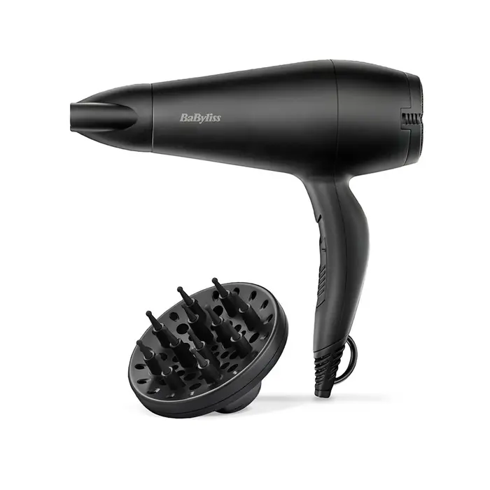 Secador de Cabelo Babyliss D215DE Preto 2000 W Difusor Cabelo - nacloset