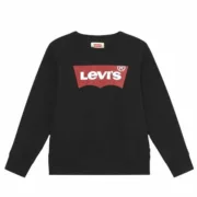Camisola de Manga Curta Infantil Levi’s L/S Batwing Preto Moda | Acessórios - nacloset