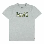 T-shirt Levi’s Camo Poster Logo Gray Cinzento Moda | Acessórios - nacloset 2