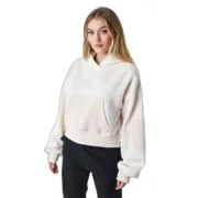 Polar com Capuz Mulher Project X Paris F242034 CCIV Bege Moda | Acessórios - nacloset