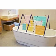 Estendal Leifheit Bathtub Dryer Pegasus V 133 x 66,5 cm Azul Branco Metal Casa | Jardim - nacloset 2