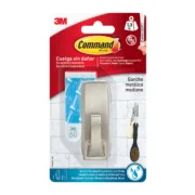 Gancho para pendurar 3M 1,3 kg Cinzento metálico Metal (1 Unidade) Casa | Jardim - nacloset