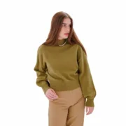 Jersey Mulher 24COLOURS Verde Camisolas - nacloset 2