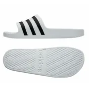 Chinelos para Homem Adidas ADILETTE AQUA F35539 Branco Chinelos e meias de natação - nacloset 2