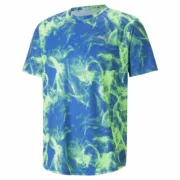 Camisola de Manga Curta Homem Puma Run Favorite Azul Verde Desporto | Lazer - nacloset