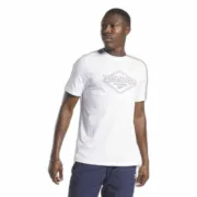 Camisola de Manga Curta Homem Reebok Graphic Series Branco Moda | Acessórios - nacloset 2