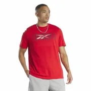 Camisola de Manga Curta Homem Reebok Graphic Series Vermelho Moda | Acessórios - nacloset 2