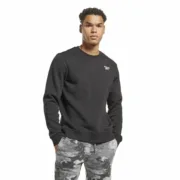 Polar sem Capuz Homem Reebok Identity Left Chest Logo Crew Preto M Moda | Acessórios - nacloset 2