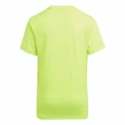 Camisola de Manga Curta Infantil Adidas U Tr-Es Logo Amarelo Moda | Acessórios - nacloset 2
