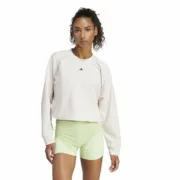 Polar sem Capuz Mulher Adidas Essentials Power Cover Up Branco XS Moda | Acessórios - nacloset 2