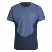 Camisola de Manga Curta Homem Adidas Own The Run Colorblock Desporto | Lazer - nacloset