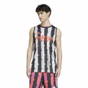 T-Shirt de Alças Homem Adidas House Of Tiro Tank Top Branco Preto Desporto | Lazer - nacloset 2