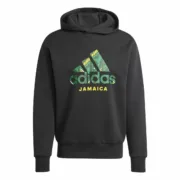 Polar com Capuz Homem Adidas Jamaica Seasonal Doubleknit Preto Desporto | Lazer - nacloset