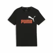Camisola de Manga Curta Infantil Puma Essentials+ 2 Col Logo Moda | Acessórios - nacloset