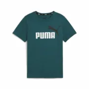 Camisola de Manga Curta Infantil Puma Ess+ 2 Col Logo Moda | Acessórios - nacloset