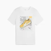 Camisola de Manga Curta Infantil Puma Puma Graphics IV B Branco Moda | Acessórios - nacloset 2