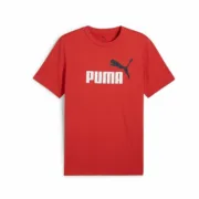Camisola de Manga Curta Homem Puma Essentials Vermelho Moda | Acessórios - nacloset