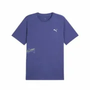 Camisola de Manga Curta Homem Puma Run Graphic Azul Desporto | Lazer - nacloset