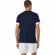 T-Shirt de Desporto de Manga Curta Asics Court Azul Marinho Ténis Moda | Acessórios - nacloset 2