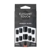 Unhas postiças Elegant Touch Core Colour Midnight black (24 pcs) Estética e Tratamentos Corporais - nacloset