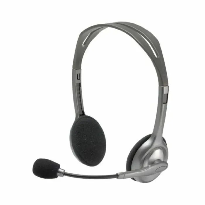 Auriculares com microfone Logitech 981-000271 2 x Jack 1,4 m Preto Cinzento Auriculares Bluetooth - nacloset 2