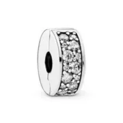Charme feminino Pandora CLEAR PAVE’ CLIP Acessórios de Moda - nacloset
