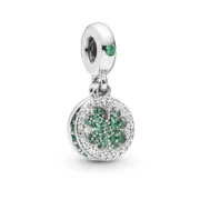 Miçangas femininas Pandora LUCKY FOUR LEAF CLOVER Acessórios de Moda - nacloset