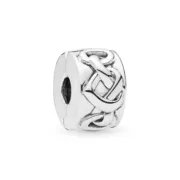 Charme feminino Pandora KNOTTED HEARTS CLIP Acessórios de Moda - nacloset