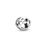 Miçangas femininas Pandora OPENWORK PAW PRINT Acessórios de Moda - nacloset