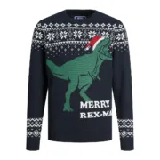 Jersey Unissexo Jack & Jones T REX Azul Marinho Camisolas - nacloset