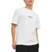 Camisola de Manga Curta Homem Jack & Jones JORVESTERBRO TEE SS 12240121 Branco Moda | Acessórios - nacloset 2