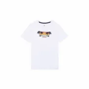 Camisola de Manga Curta Infantil Jack & Jones Jjsummer Smu Vibe Tee Branco Moda | Acessórios - nacloset