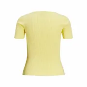 Camisola de Manga Curta Mulher Jxsky Ss Jack & Jones French Vanilla Amarelo Moda | Acessórios - nacloset 2