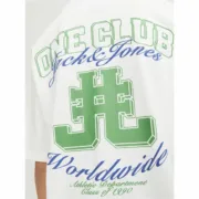 Camisola de Manga Curta Infantil Jack & Jones Jorcole Back Print Branco Verde Moda | Acessórios - nacloset 2