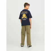 Camisola de Manga Curta Infantil Jack & Jones Jorcole Back Print Azul Marinho Moda | Acessórios - nacloset 2