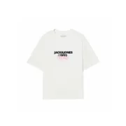 Camisola de Manga Curta Homem Jack & Jones JORBUSHWICK TEE SS CREW NECK FST 12263939 Branco Moda | Acessórios - nacloset 2