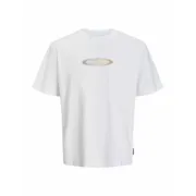 Camisola de Manga Curta Homem Jack & Jones JCOPACER BRANDING PRINT 12273880 Branco Moda | Acessórios - nacloset