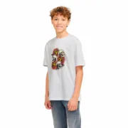 Camisola de Manga Curta Criança Jack & Jones Joranatomy Skull Ss Crew Neck Moda | Acessórios - nacloset 2
