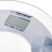 Balança digital para casa de banho Esperanza EBS008W Branco Vidro Balanças - nacloset 2